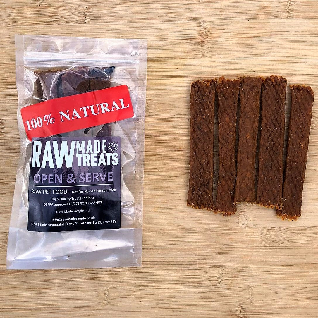 Dried turkey Strips 5 Pack, raw dog food