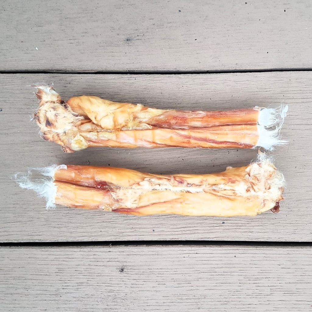 9578 2 Dried RABBIT HIDE rolls with hair 20cm