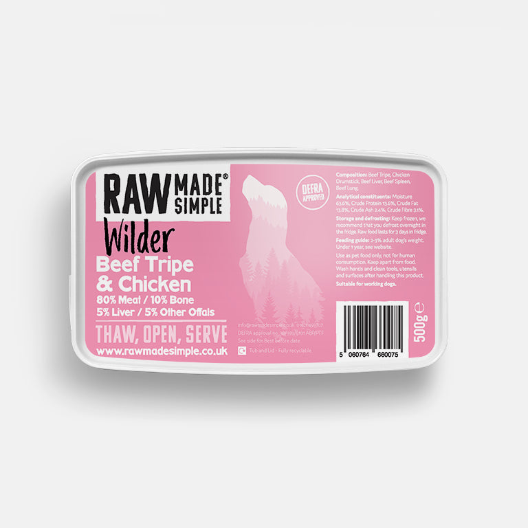 Beef Tripe & Chicken 500g