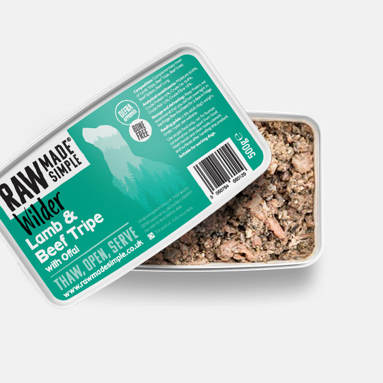Lamb & Beef Tripe BONE FREE 500g
