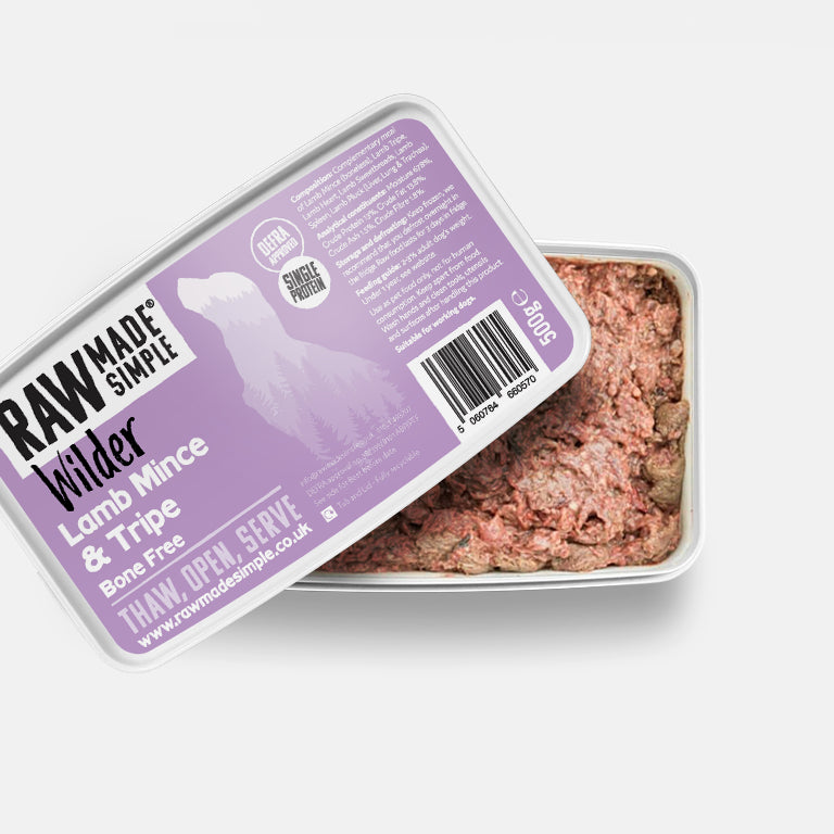 Lamb Mince & Tripe BONE FREE 500g