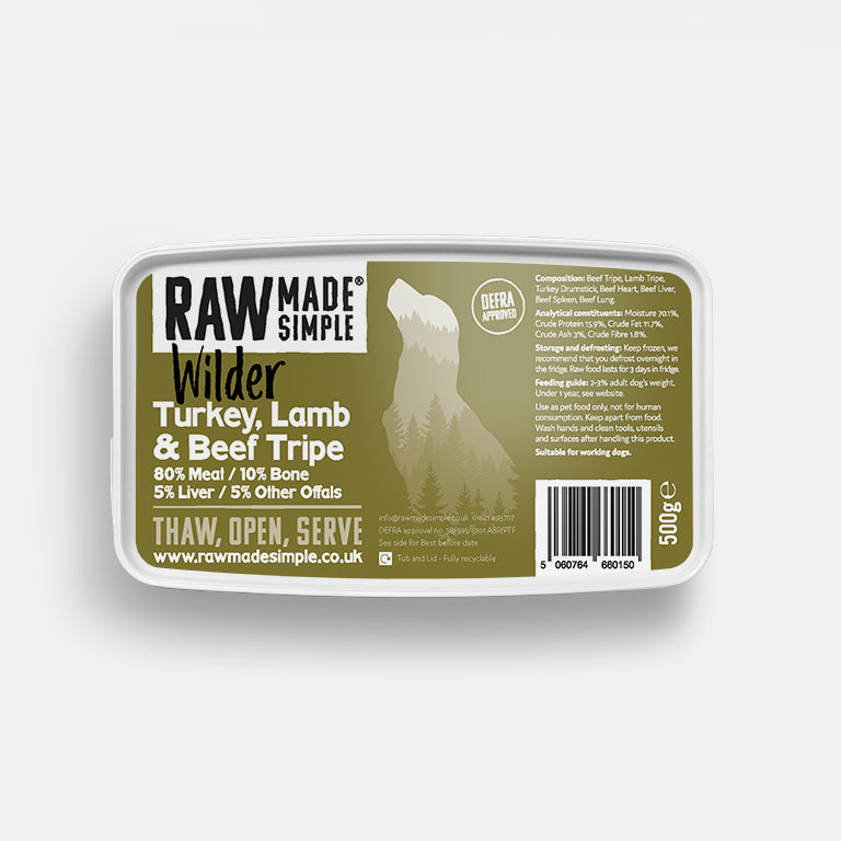 Turkey, Lamb & Beef 500g