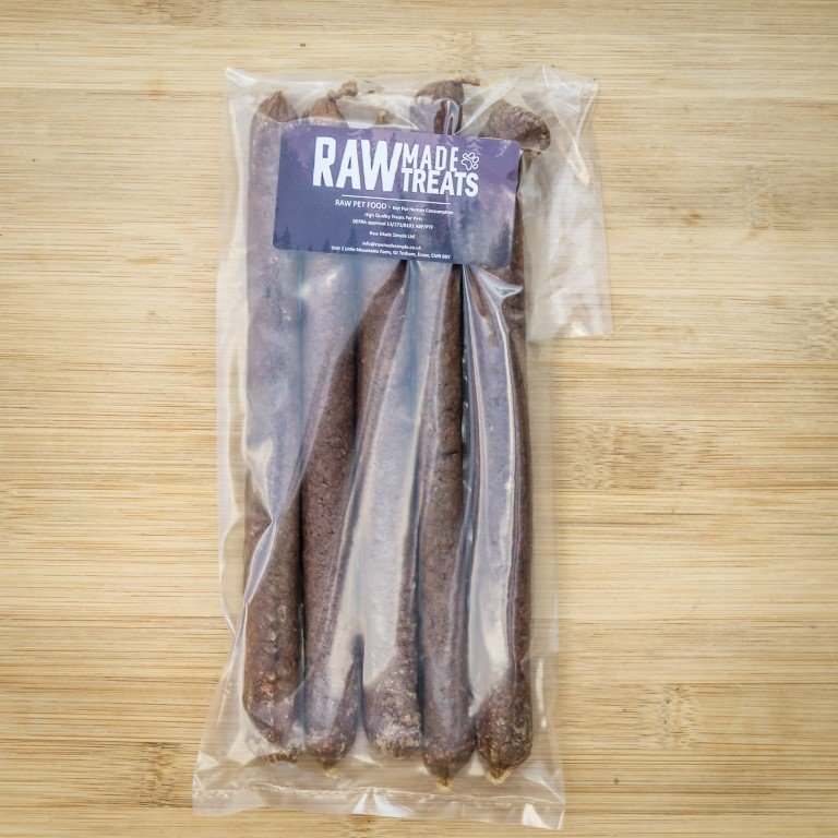 Venison Sausage, Dried Dog Food Treat, Raw Made SImple