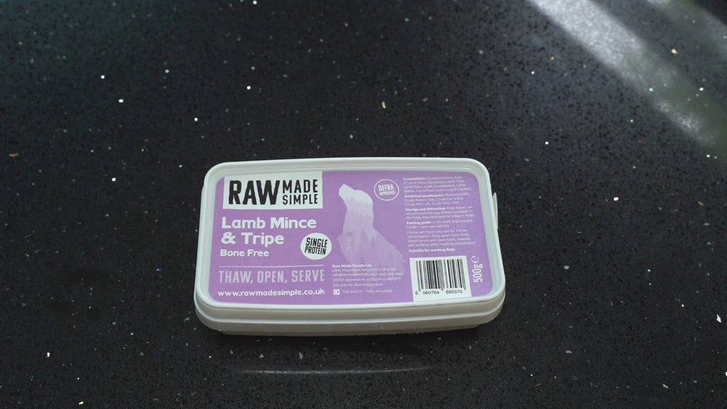 Lamb Mince & Tripe BONE FREE 500g