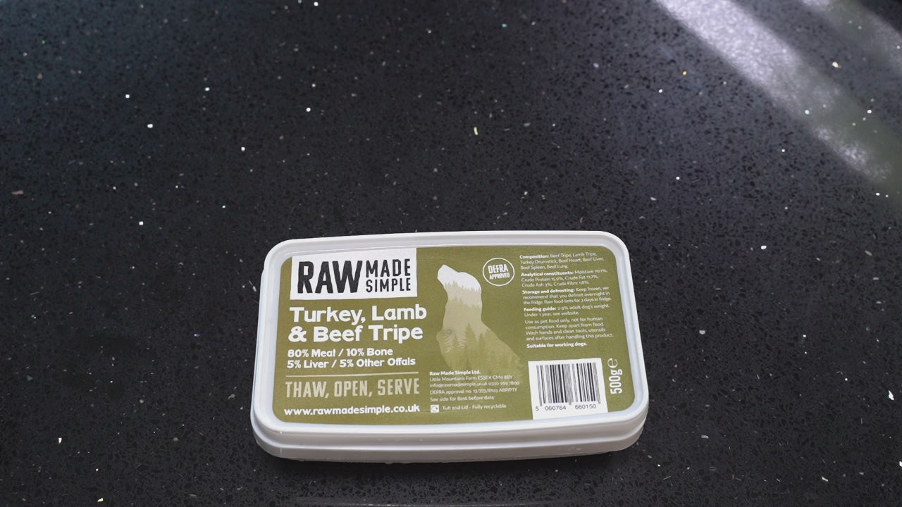 Turkey, Lamb & Beef 500g