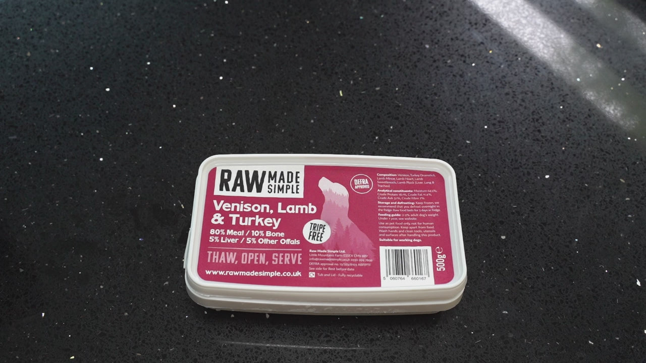 Venison, Lamb & Turkey 500g